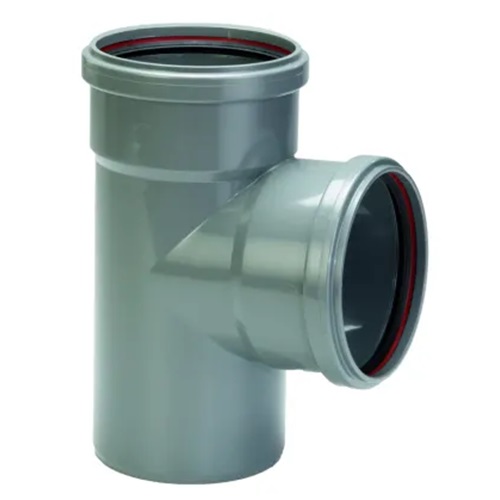 T-Stuk 87º 250mm x 125mm 2 x Manchet, 1 x Spie